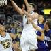 Michigan senior Stu Douglass makes a layup in the first quarter against Northwestern at Crisler Center on Wedensday. Melanie Maxwell I AnnArbor.com